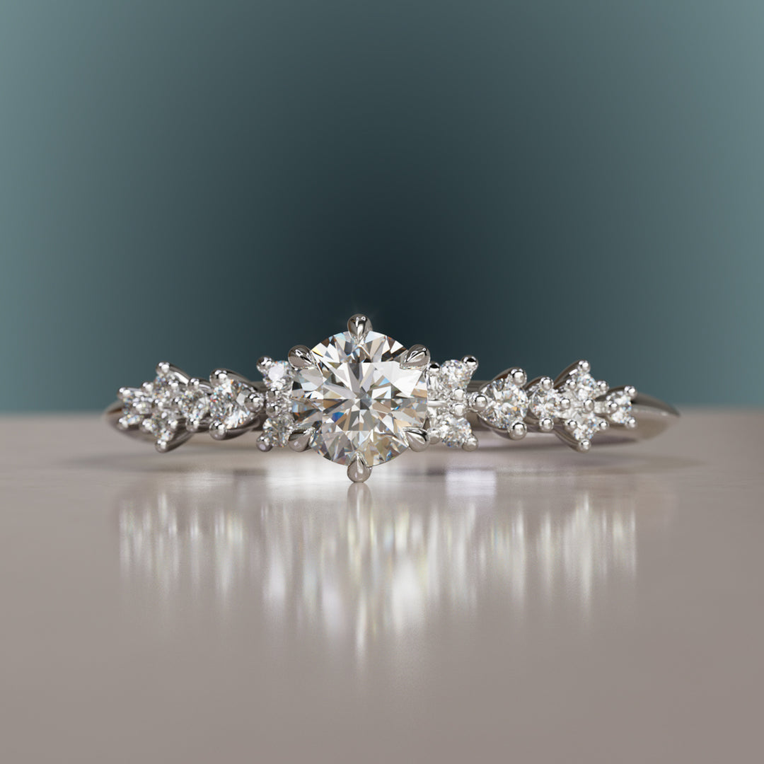 Astrid Diamond Unique Celestial Ring .25 Ct By Valley Rose