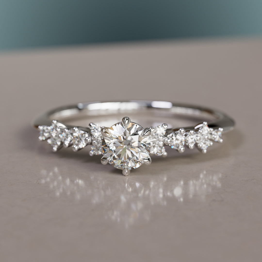 Astrid Diamond Unique Celestial Ring .25 Ct By Valley Rose