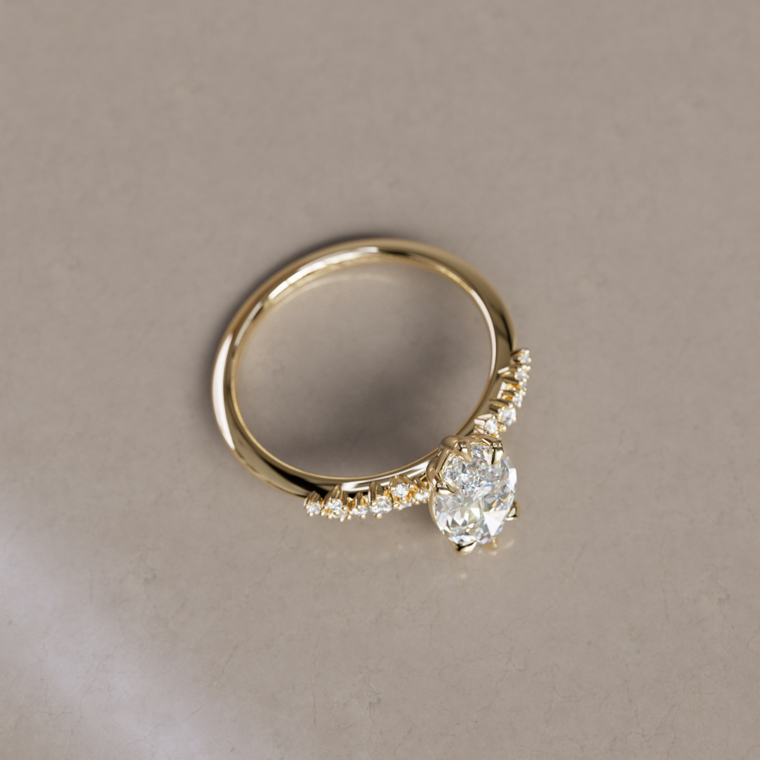 Astrid Marquise Diamond Unique Celestial Engagement Ring By Valley Rose