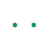 Ethical Emerald Studs - 3mm May Birthstone Gold Earrings Single By Valley Rose Ethical Jewelry