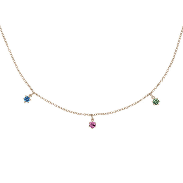 Garnet and sapphire necklace sales