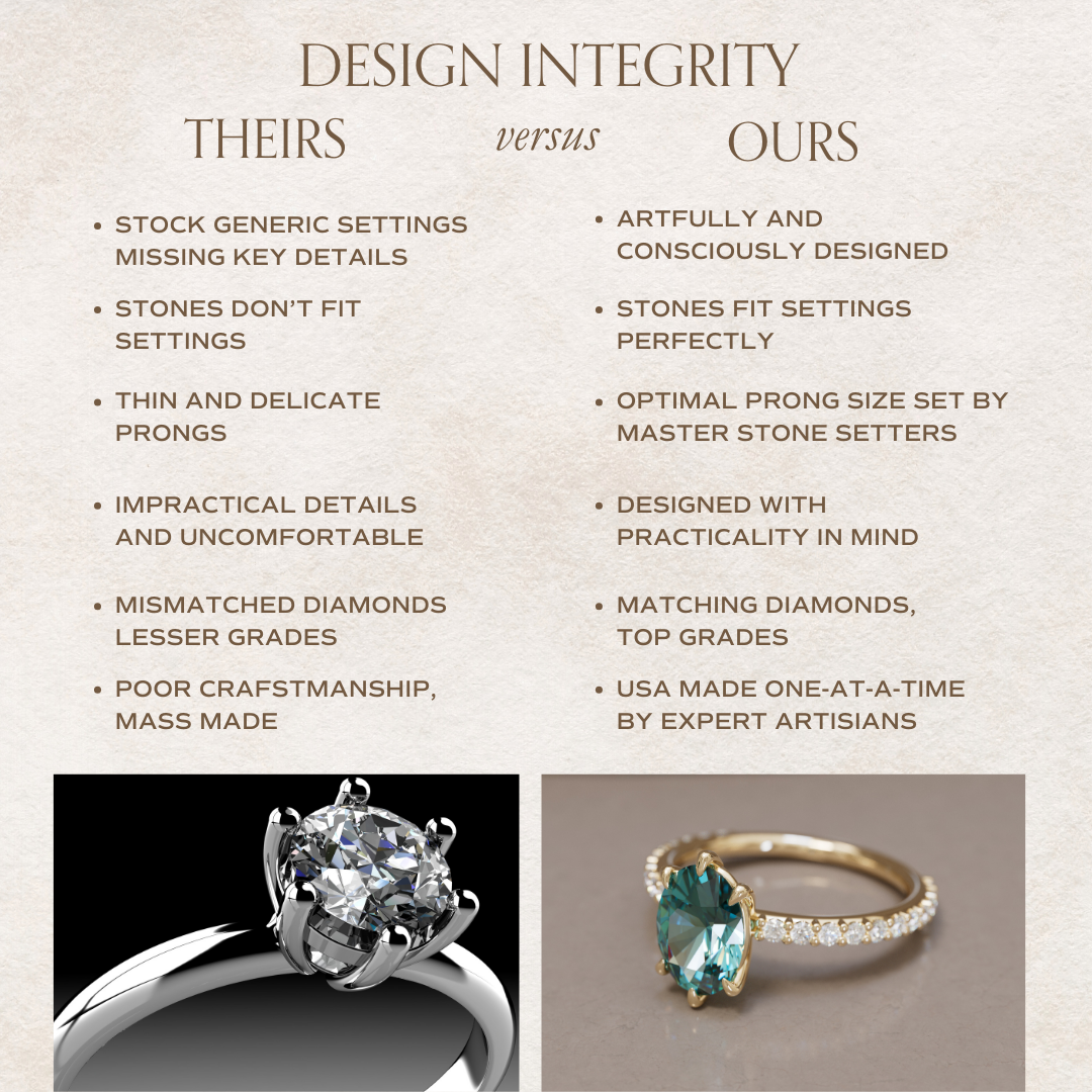 Cybele Oval Teal Sapphire Modern Unique Engagement Ring By Valley Rose