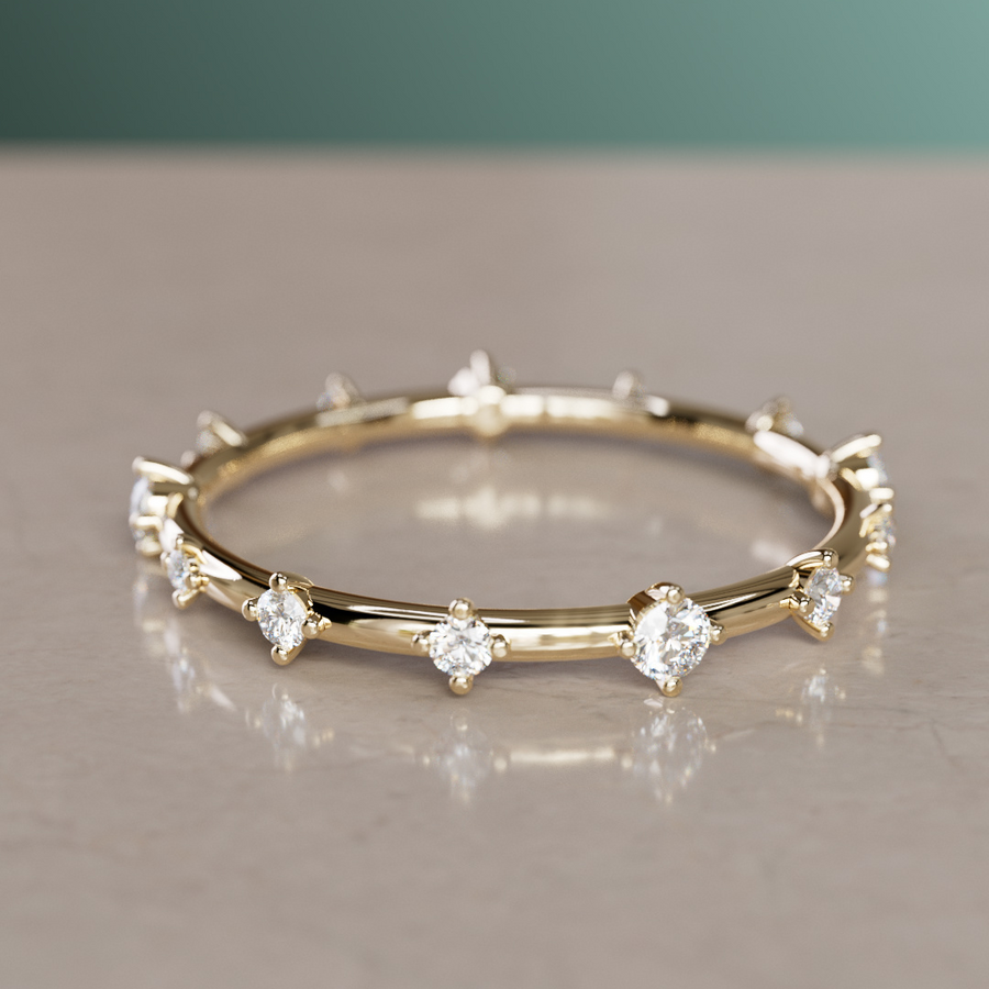 Diamond Celestial Constellation Eternity Ring By Valley Rose