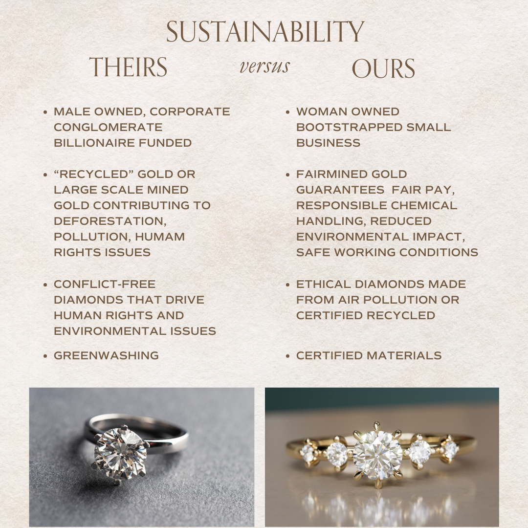 Galia Diamond Minimal Dainty Engagement Ring By Valley Rose