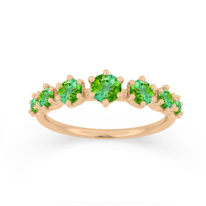 Green Tourmaline Stackable Ethical Ring By Valley Rose