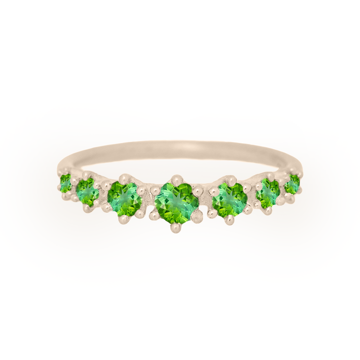 Green Tourmaline Stacking Ethical Ring By Valley Rose