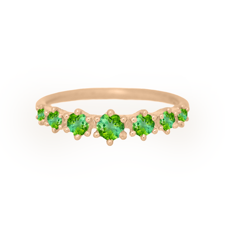 Green Tourmaline Stacking Ethical Ring By Valley Rose