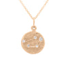 Libra Zodiac Astrology Charm - Diamond Gold Constellation Pendant Lab Diamond By Valley Rose Ethical Jewelry