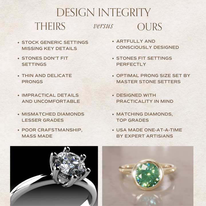 Nora Green Sapphire Solitaire Modern Unique Engagement Ring Bezel Solitaire By Valley Rose