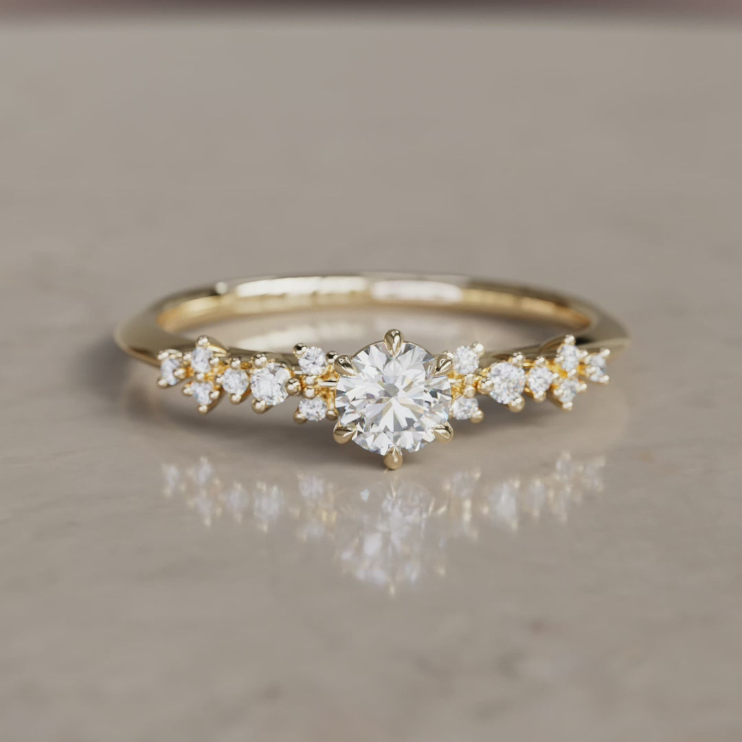 Astrid Unique Celstial Diamond Ring .5 Ct