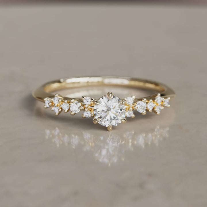 Astrid Unique Celstial Diamond Ring .5 Ct