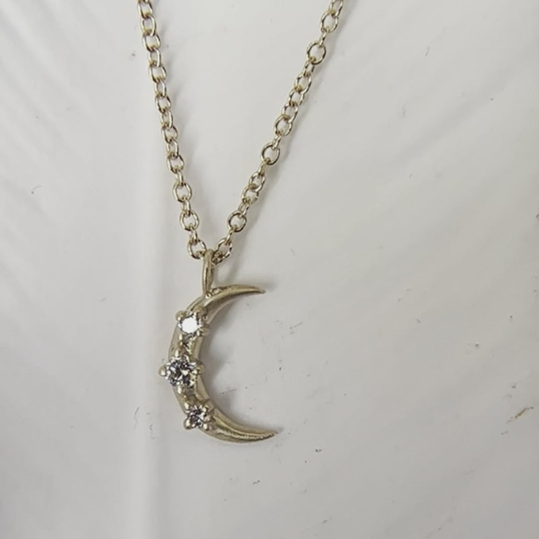 Hecate Moon Charm, Diamond