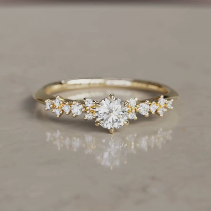 Anell de diamant celestial únic Astrid 0,5 Ct
