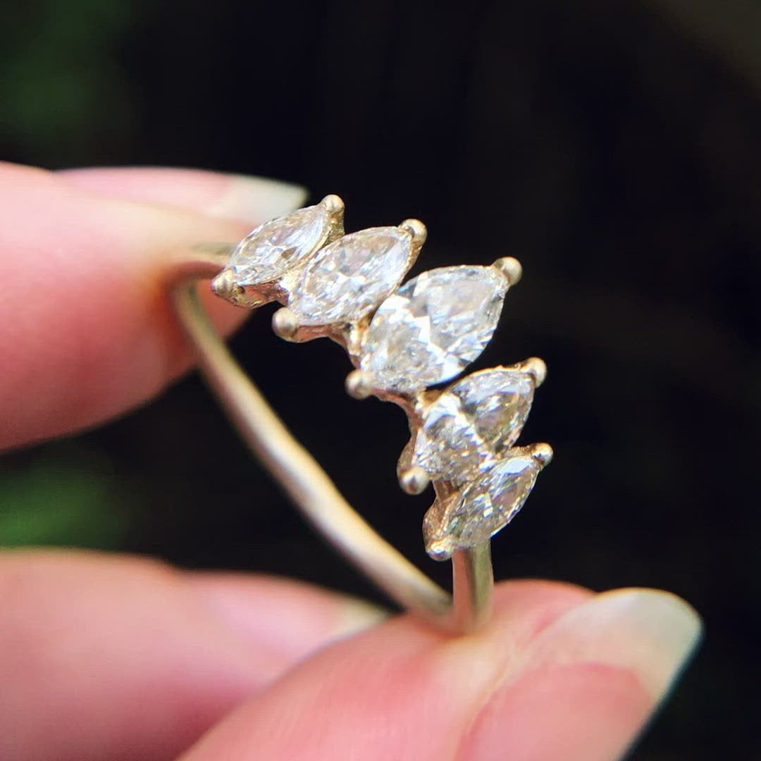 Philippa Celestial Alternative Marquise Diamant Verlobungsring