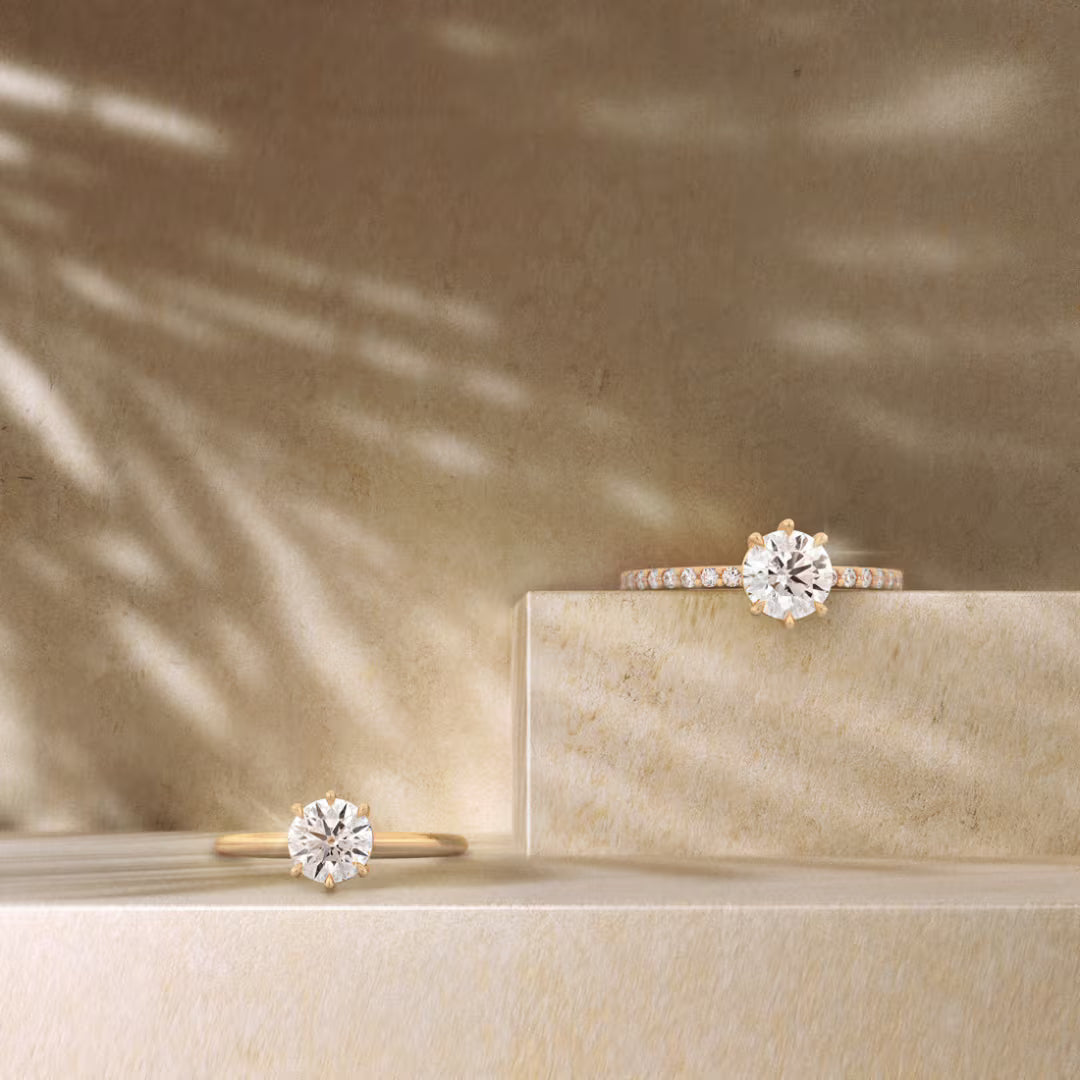 modern heirloom engagement rings with lab grown diamonds