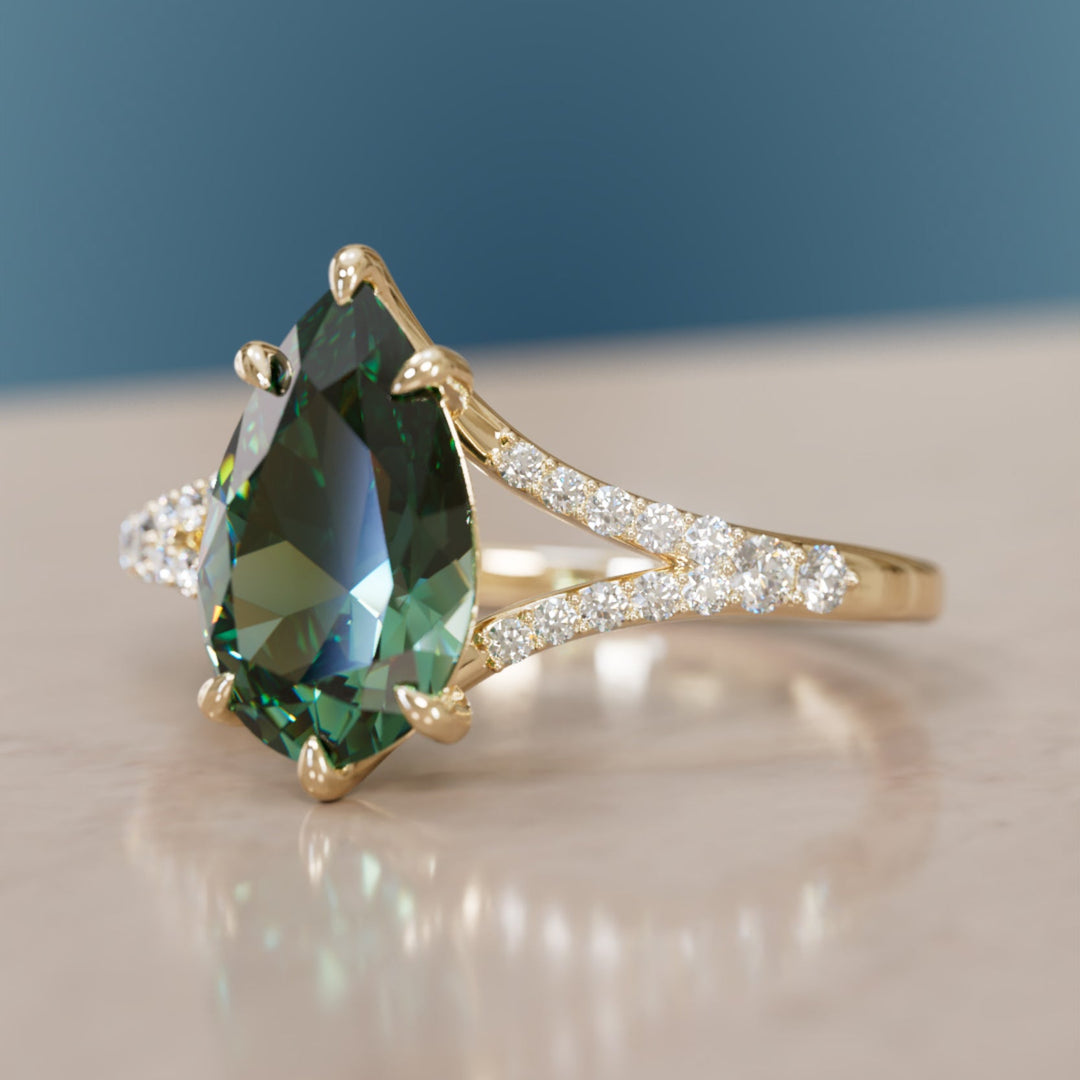architecture inspired sustainable engagement ring