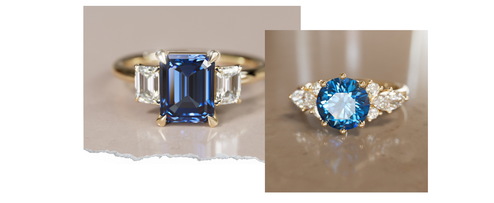 Engagement Rings Sapphire and Diamond