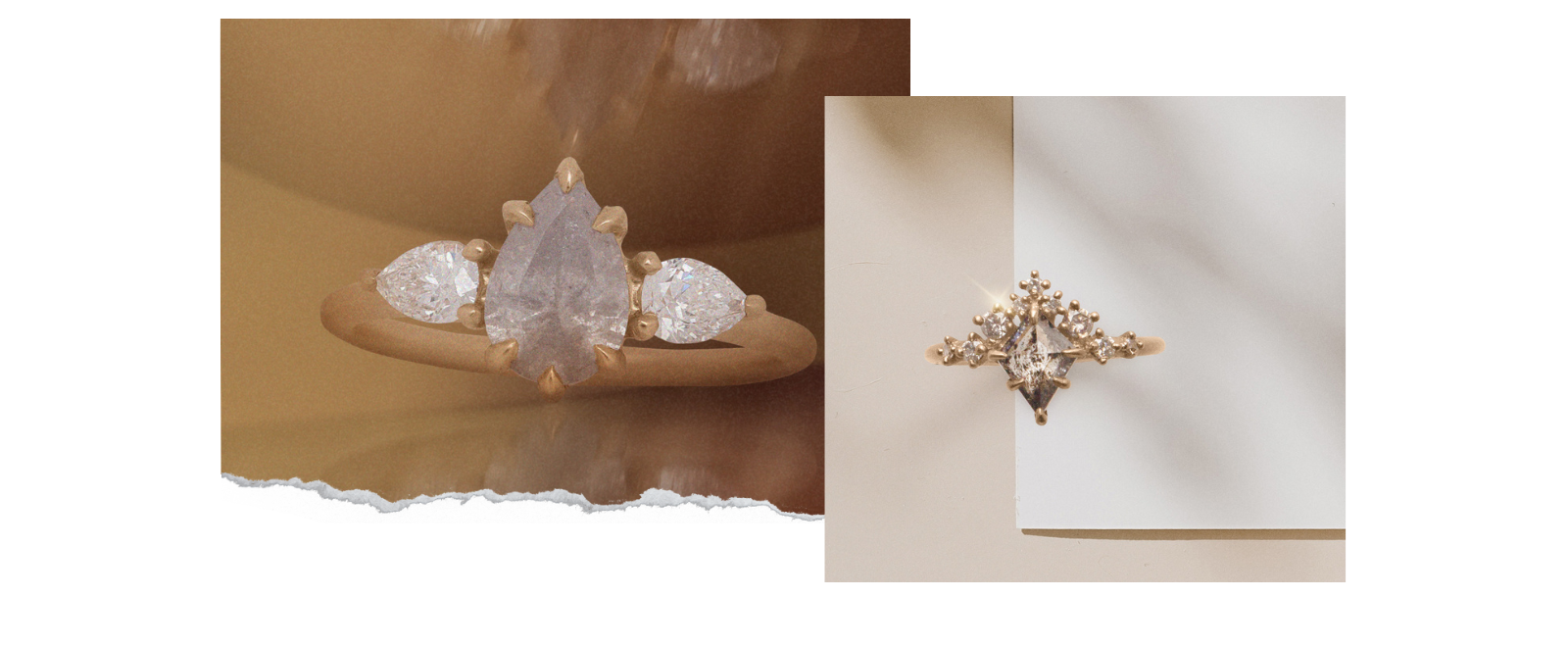 grey diamond engagement rings