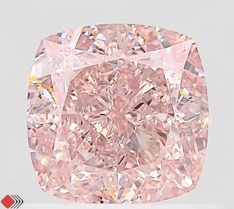 0.70ct Cushion brilliant Natural Diamond (Colour Fancy Orangey Pink, Clarity VVS1, GIA Certified)