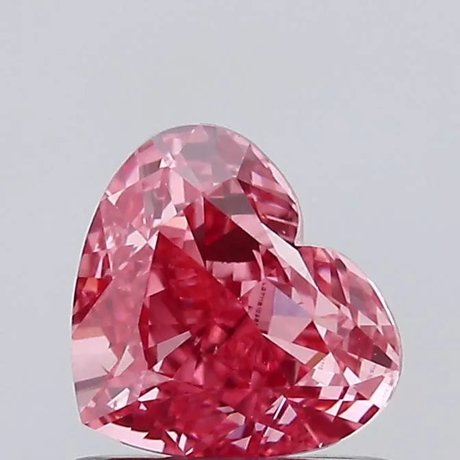 0.70ct Heart Lab Grown Diamond (Colour Fancy Vivid Pink, Clarity VS2, IGI Certified)