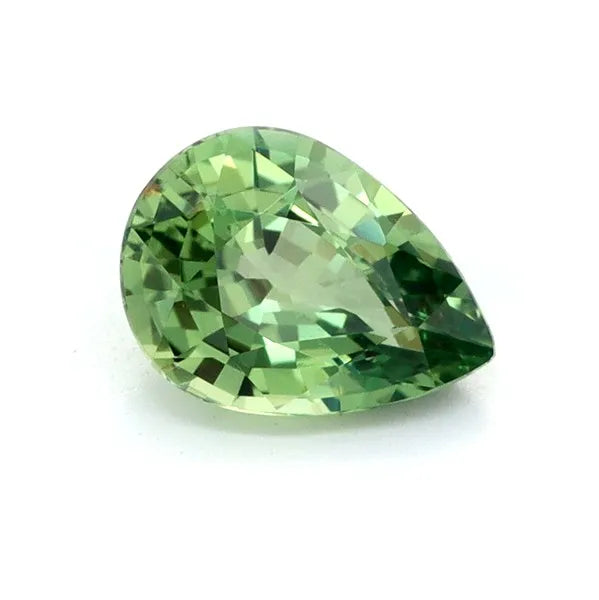 0.73ct Pear Natural Sapphire (Colour Green, Clarity Eye Clean, Cut Faceted)