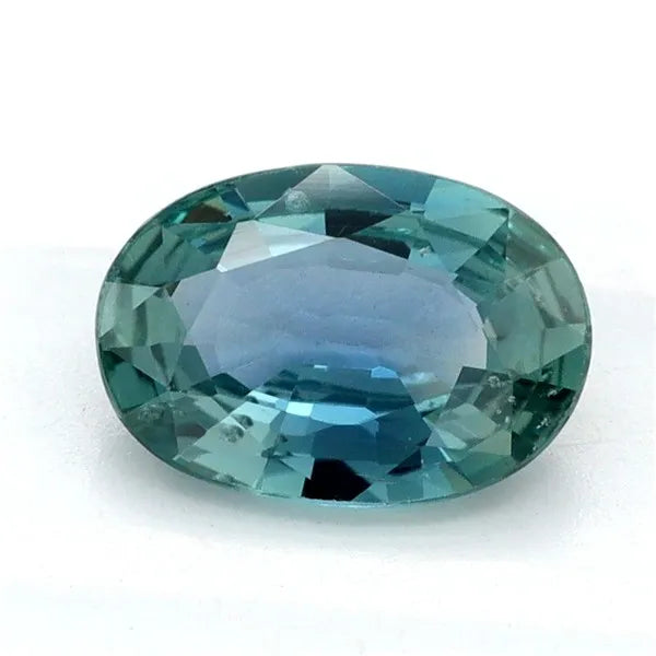 0.76ct Oval Natural Sapphire (Colour Teal, Clarity Eye Clean, Cut Faceted)