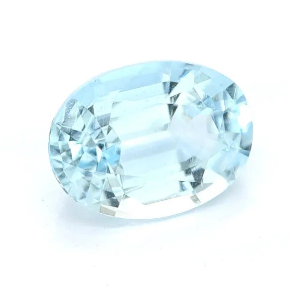 0.77ct Oval Natural Aquamarine (Colour Blue, Clarity Slightly Included, Cut Faceted)