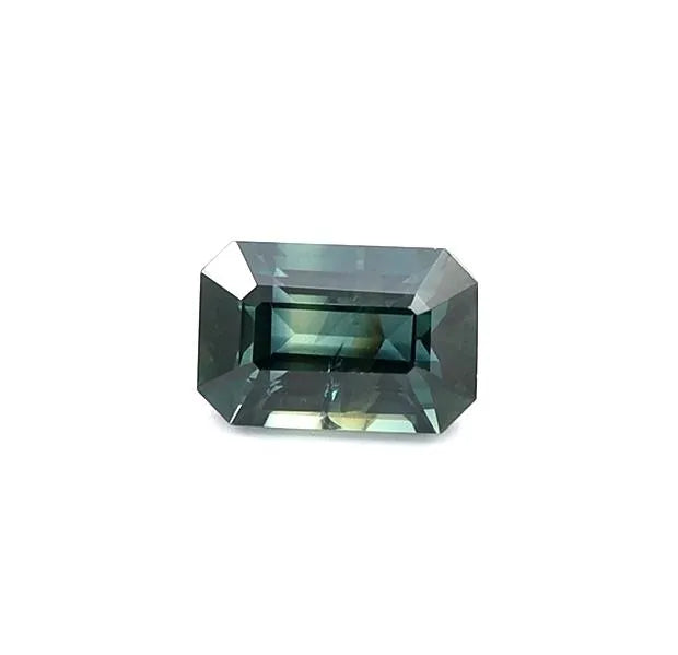 0.79ct Emerald Natural Sapphire (Colour Teal, Clarity Slightly Included, Cut Faceted)
