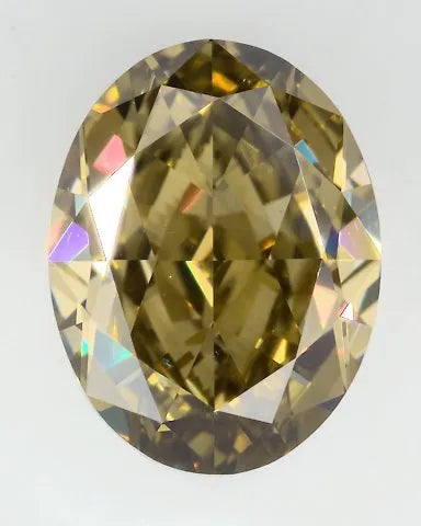 0.82ct Oval Natural Diamond (Colour Fancy Dark, Clarity VS2, GIA Certified)