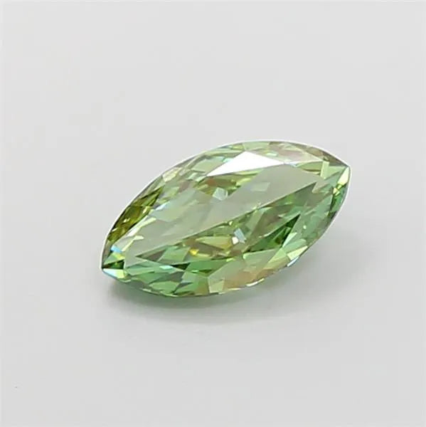 0.85ct Marquise Lab Grown Diamond (Colour Fancy Vivid Green, Clarity VVS2, IGI Certified)