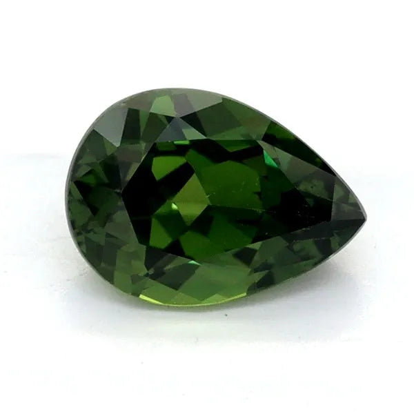 0.93ct Pear Natural Sapphire (Colour Green, Clarity Eye Clean, Cut Faceted)