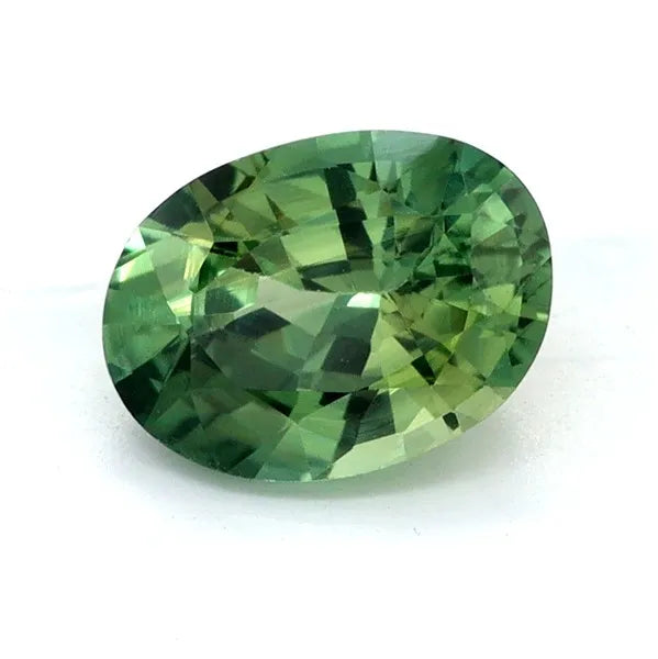 0.98ct Oval Natural Sapphire (Colour Green, Clarity Eye Clean, Cut Faceted)