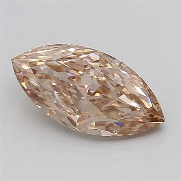 1.00ct Marquise Lab Grown Diamond (Colour Fancy Light Brown, Clarity VS1, IGI Certified)