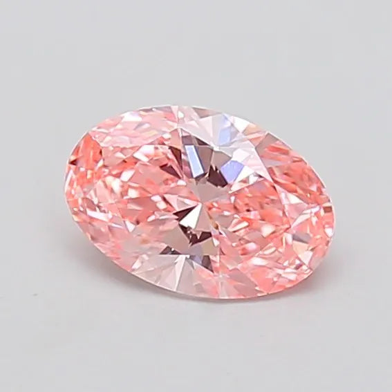 1.00ct Oval Lab Grown Diamond (Colour Fancy Vivid Pink, Clarity SI1, IGI Certified)