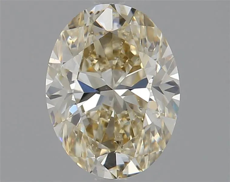 1.00ct Oval Natural Diamond (Colour Fancy Light Brownish Yellow, Clarity SI1, GIA Certified)