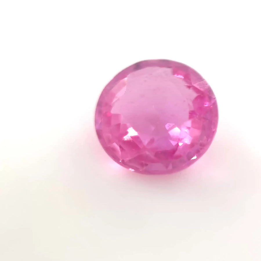 1.00ct Round Natural Sapphire (Colour Pink, Clarity Slightly Included, Cut Faceted)