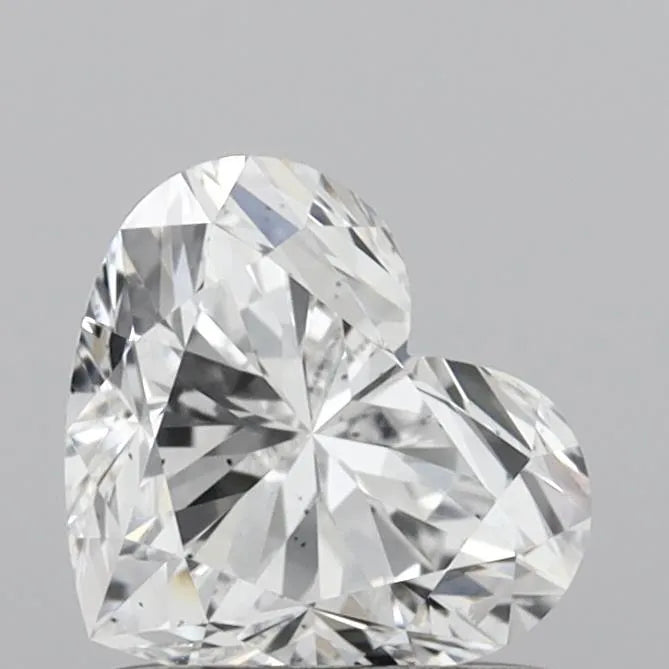 1.01ct Heart Lab Grown Diamond (Colour D, Clarity SI1, IGI Certified)