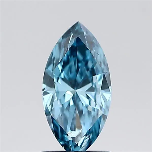 1.01ct Marquise Lab Grown Diamond (Colour Fancy Vivid Blue, Clarity SI2, IGI Certified)