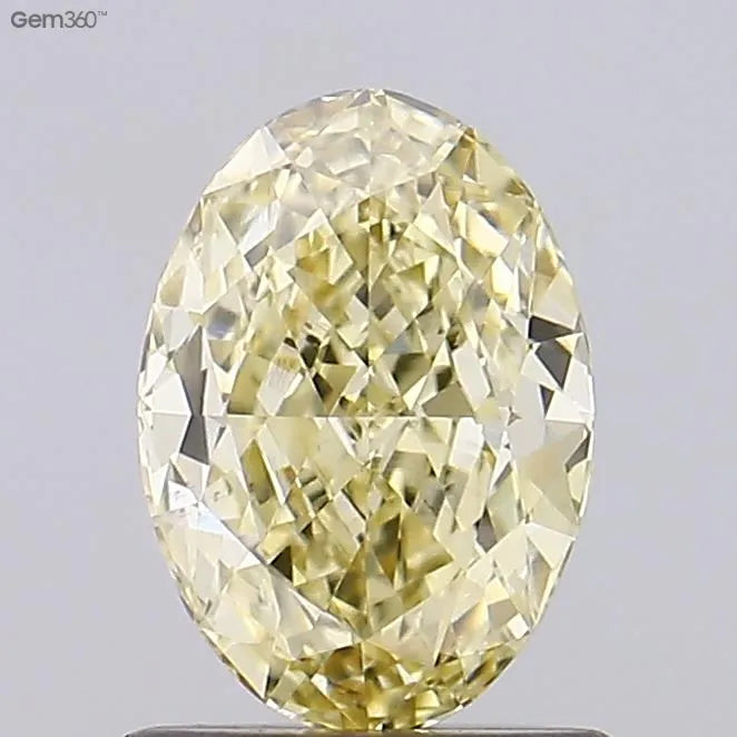1.01ct Oval Lab Grown Diamond (Colour Fancy Yellow, Clarity VS1, IGI Certified)