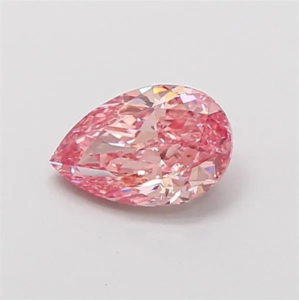 1.01ct Pear Lab Grown Diamond (Colour Fancy Vivid Pink, Clarity VS1, IGI Certified)