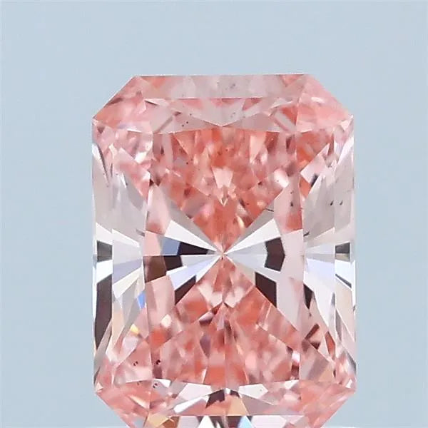 1.01ct Radiant Lab Grown Diamond (Colour Fancy Vivid Pink, Clarity VS2, IGI Certified)