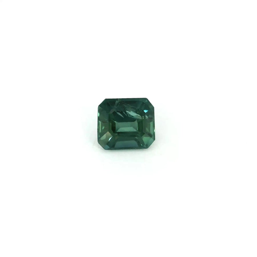 1.02ct Octagonal Natural Sapphire (Colour Green, Clarity Slightly Included, Cut Step)