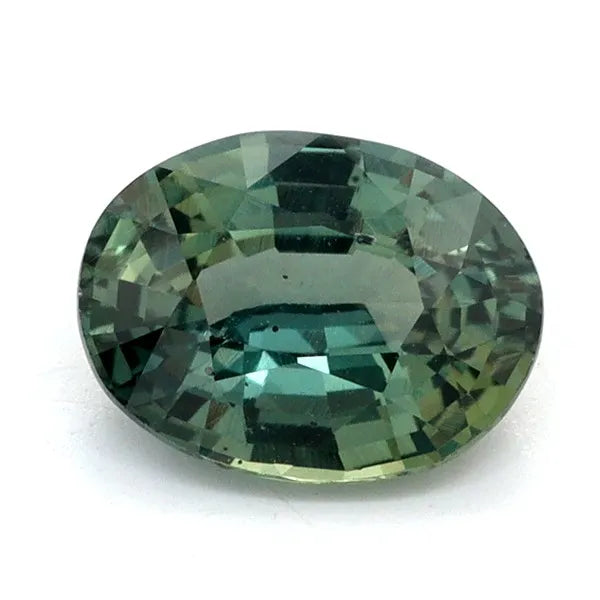 1.02ct Oval Natural Sapphire (Colour Teal, Clarity Slightly Included, Cut Faceted)