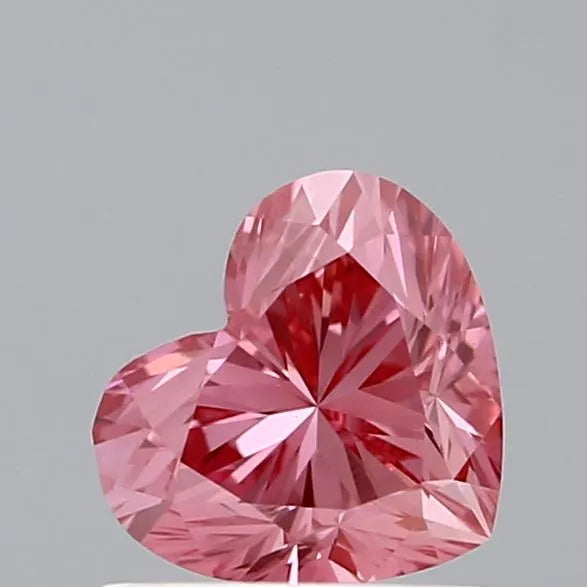 1.03ct Heart Lab Grown Diamond (Colour Fancy Vivid Pink, Clarity VS1, IGI Certified)