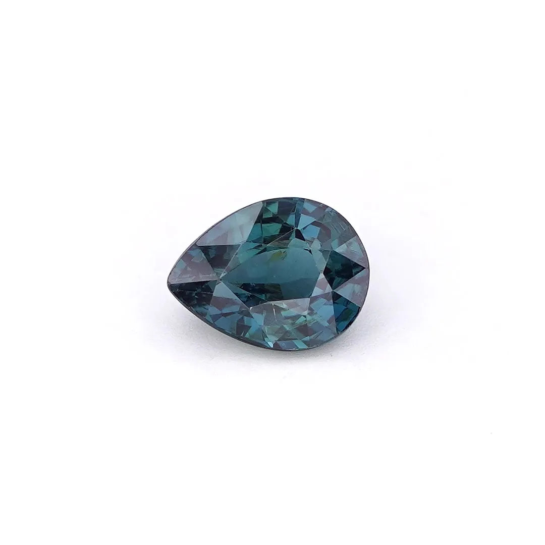 1.04ct Pear Natural Sapphire (Colour Teal, Clarity Eye Clean, Cut Faceted)