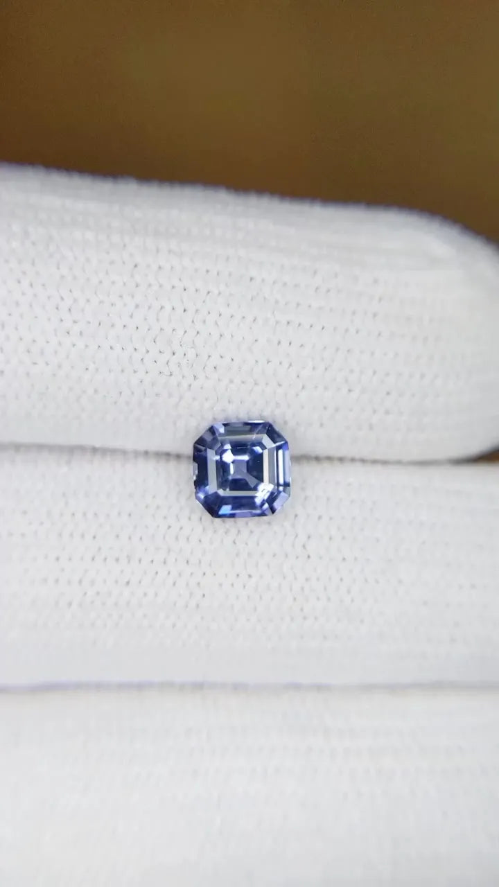 1.05ct Emerald Natural Sapphire (Colour Blue, Clarity Eye Clean, Cut Faceted)