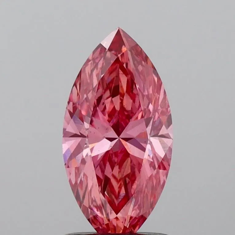 1.06ct Marquise Lab Grown Diamond (Colour Fancy Vivid Pink, Clarity SI1, IGI Certified)