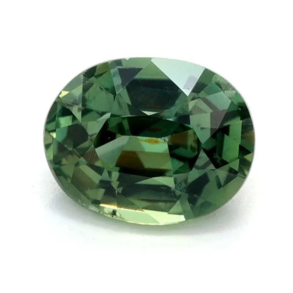 1.06ct Oval Natural Sapphire (Colour Green, Clarity Eye Clean, Cut Faceted)