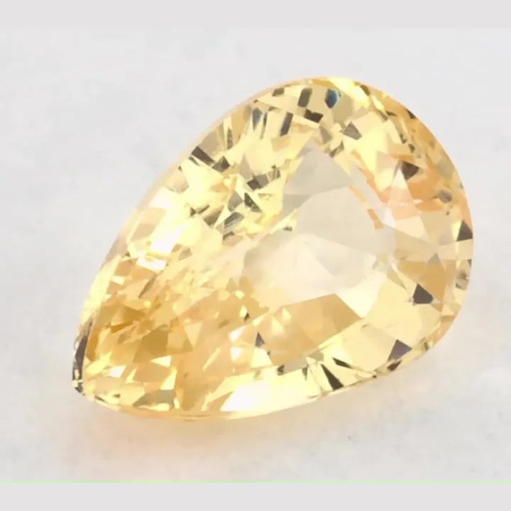 1.06ct Pear Natural Sapphire (Colour Yellow, Clarity Eye Clean, Cut Faceted)