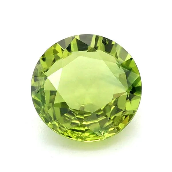1.07ct Round Natural Sapphire (Colour Green, Clarity Eye Clean, Cut Faceted)